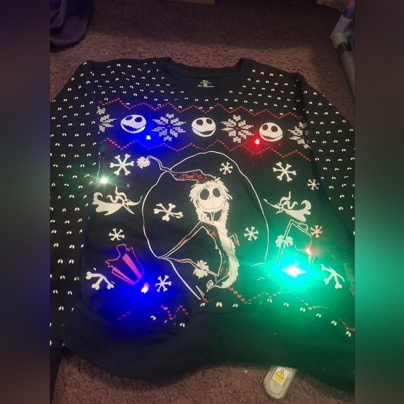 Disney Black and Red Nightmare Before Christmas Sweater - Picture 2 of 4